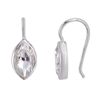 Sterling Silver Earrings with Swiss Stone Cristal Quartz by Gexist®