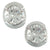 Sterling Silver Earrings with Swiss Stone Cristal Quartz by Gexist®