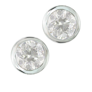 Sterling Silver Earrings with Swiss Stone Cristal Quartz by Gexist®