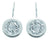 Sterling Silver Earrings with Swiss Stone Cristal Quartz by Gexist®
