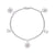 Sterling Silver Edelweiss Bracelet with Swiss Stone Cristal Quartz by Gexist®