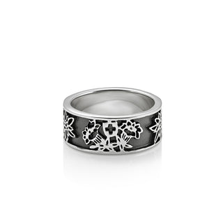 Sterling Silver Edelweiss Ring by Gexist®