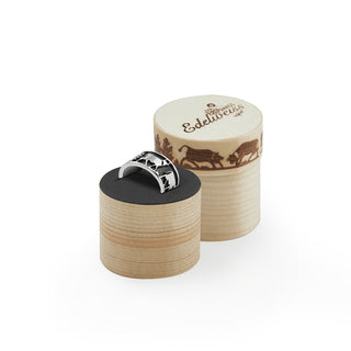 Sterling Silver Edelweiss Ring with Armailli and Cows by Gexist®