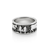 Sterling Silver Edelweiss Ring with Armailli and Cows by Gexist®