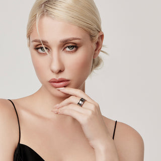 Sterling Silver Edelweiss Ring with the Cheesemaker and his Cows by Gexist®