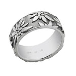 Sterling Silver Edelweiss Ring by Gexist®