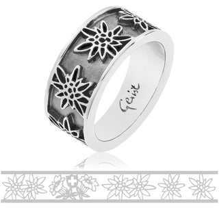 Sterling Silver Edelweiss Ring by Gexist®