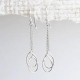 Sterling Silver Elegant Cascade Earrings (ME396E) by Gexist®