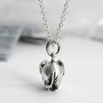 Sterling Silver Elephant Necklace (MC206P) by Gexist®
