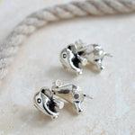 Sterling Silver Elephant Two Way Stud Earrings (MM902E) by Gexist®