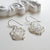 Sterling Silver Filigree Rose Earrings (MF485E) by Gexist®