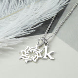Sterling Silver Fire Star Necklace (MF513P) by Gexist®