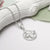 Sterling Silver Flower Fan Necklace (MF505P) by Gexist®