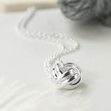 Sterling Silver Forever Knot Necklace (ME436) by Gexist®