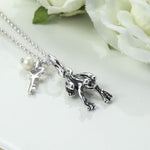 Sterling Silver Frog Necklace (MC250P) by Gexist®