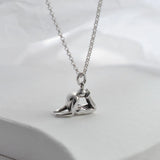 Sterling Silver Ganda Bherundasana Necklace (MQ1054) by Gexist®