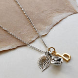 Sterling Silver Garbha Pindasana Necklace (MQ1053) by Gexist®