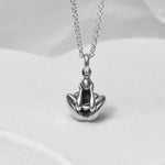 Sterling Silver Garbha Pindasana Necklace (MQ1053) by Gexist®