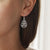 Sterling Silver Geometric Teardrop Earrings (MF491E) by Gexist®
