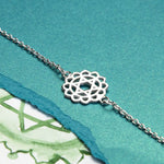 Sterling Silver Heart Chakra Bracelet (ME460) by Gexist®
