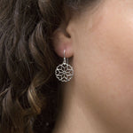 Sterling Silver Heart Mandala Earrings (MS1176S) by Gexist®