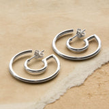 Sterling Silver Illusion Hoops (MZB85) by Gexist®