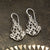 Sterling Silver Indian Hearts Drop Earrings (ME490) by Gexist®