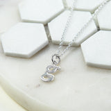 Sterling Silver Initial Letter Necklace (n/a) by Gexist®