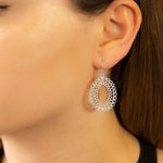 Sterling Silver Jaipur Drop Earrings (ME481) by Gexist®