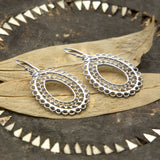 Sterling Silver Jaipur Drop Earrings (ME481) by Gexist®