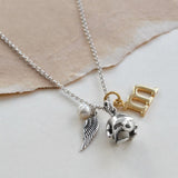Sterling Silver Karandavasana Necklace (MQ1050) by Gexist®