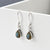 Sterling Silver Labradorite Teardrop Earrings (MJ751A) by Gexist®