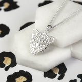 Sterling Silver Leopard Necklace (MB137) by Gexist®