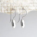 Sterling Silver Liquid Bean Earrings (MD278E) by Gexist®