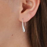 Sterling Silver Liquid Drop Earrings (ML856E) by Gexist®