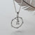 Sterling Silver Little Bird Hoop Necklace (MF492P) by Gexist®