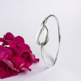 Sterling Silver Loop Bangle (MD293) by Gexist®