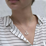 Sterling Silver Love Birds Necklace (MF511P) by Gexist®