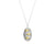 Sterling Silver Necklace and Bicolor Pendant with Poya Pattern by Gexist®