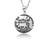 Sterling Silver Necklace and domed profile Pendant with Poya Pattern by Gexist®
