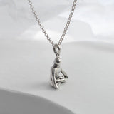 Sterling Silver Padmasana Necklace (MQ1052) by Gexist®