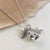Sterling Silver Padmasana Necklace (MQ1052) by Gexist®