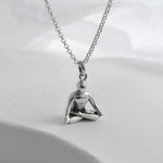 Sterling Silver Padmasana Necklace (MQ1052) by Gexist®