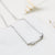 Sterling Silver Pavé Arrow Necklace (MX1353) by Gexist®