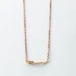 Sterling Silver Pavé Arrow Necklace (MX1353) by Gexist®