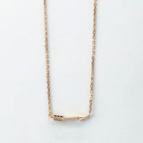 Sterling Silver Pavé Arrow Necklace (MX1353) by Gexist®