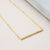 Sterling Silver Pavé Bar Necklace (MX1360) by Gexist®