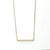 Sterling Silver Pavé Bar Necklace (MX1360) by Gexist®