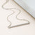 Sterling Silver Pavé Bar Necklace (MX1360) by Gexist®