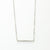 Sterling Silver Pavé Bar Necklace (MX1360) by Gexist®